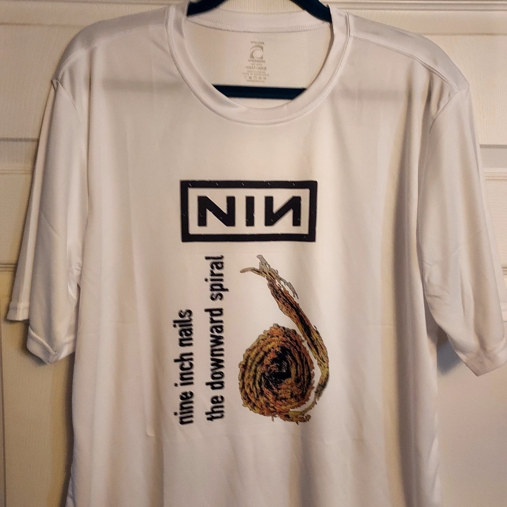 Nine inch nails the downward spiral shirt nin shirt nine inch nails white shirt